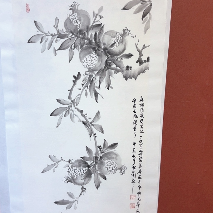国画听兰老师花鸟