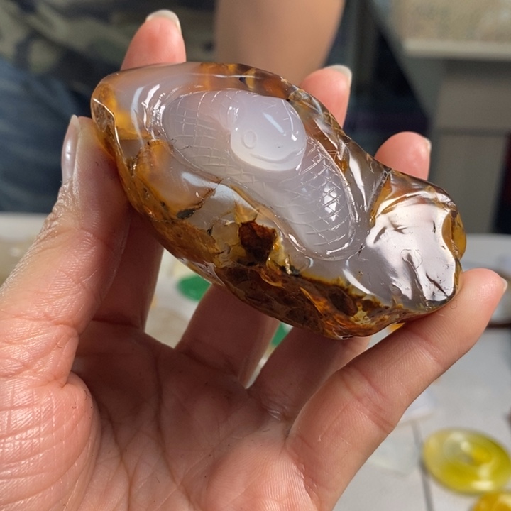 玛瑙/玉髓吊坠(不含链)未镶嵌