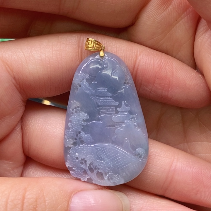 翡翠颈饰未镶嵌吊坠