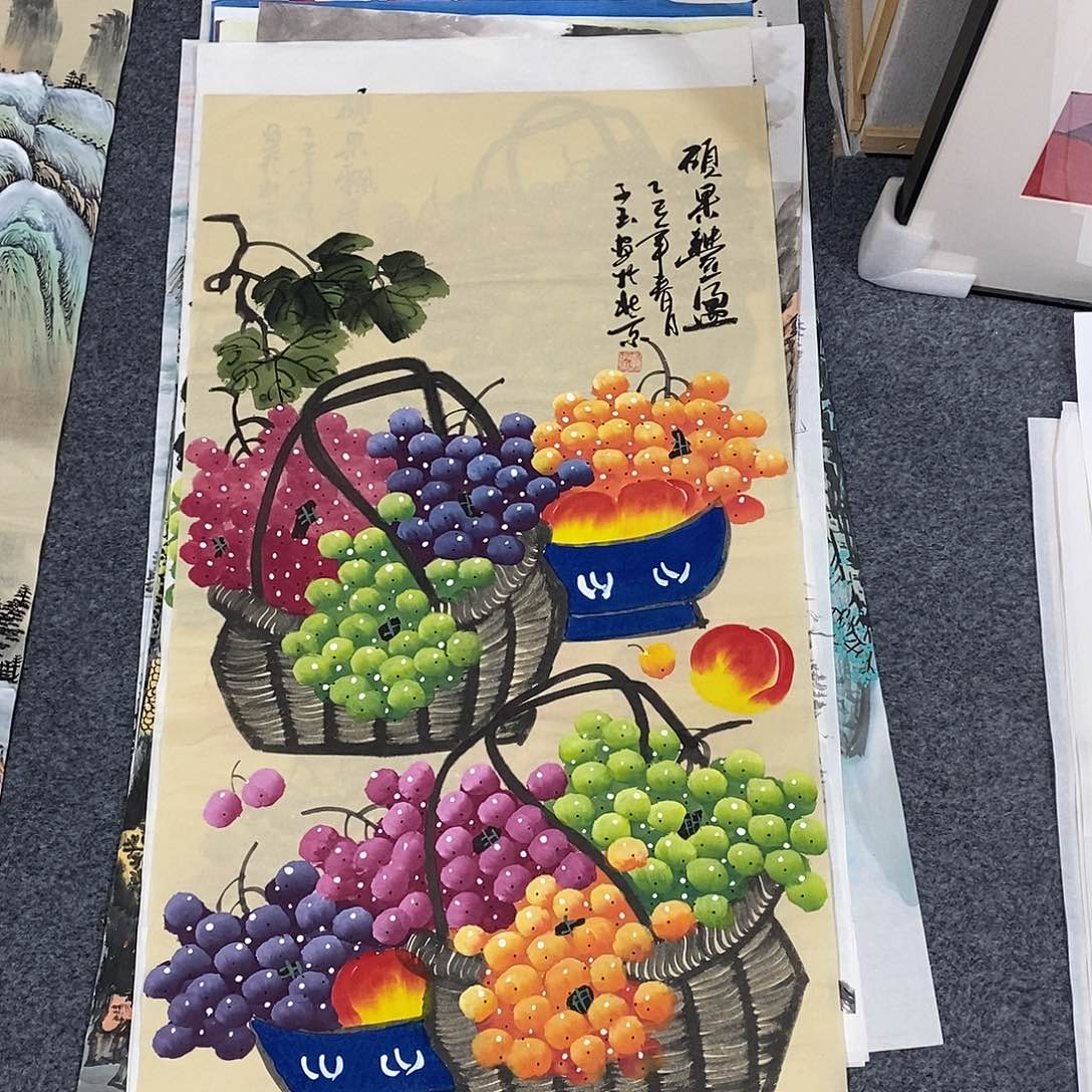 国画画画真的画的