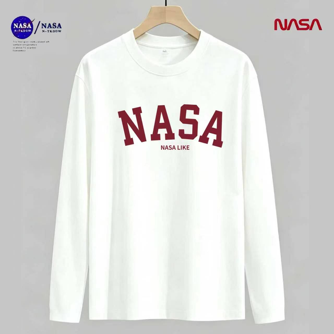 NASA联名秋衣微宽松秋冬时尚男女同款休闲百搭情侣长袖