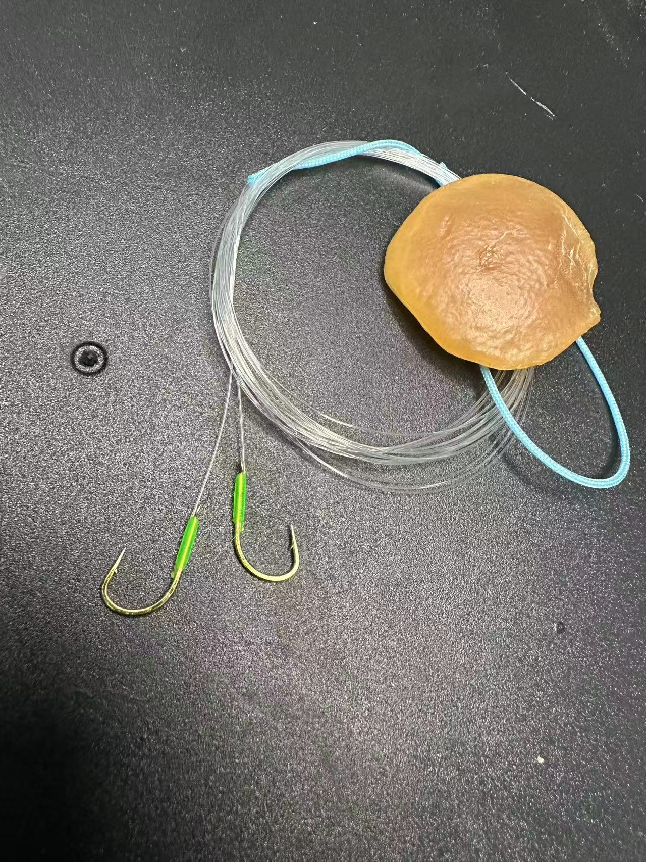 千钧钩匠金海夕无结子线有刺鱼钩柔软子线双钩加强成品钓大鱼