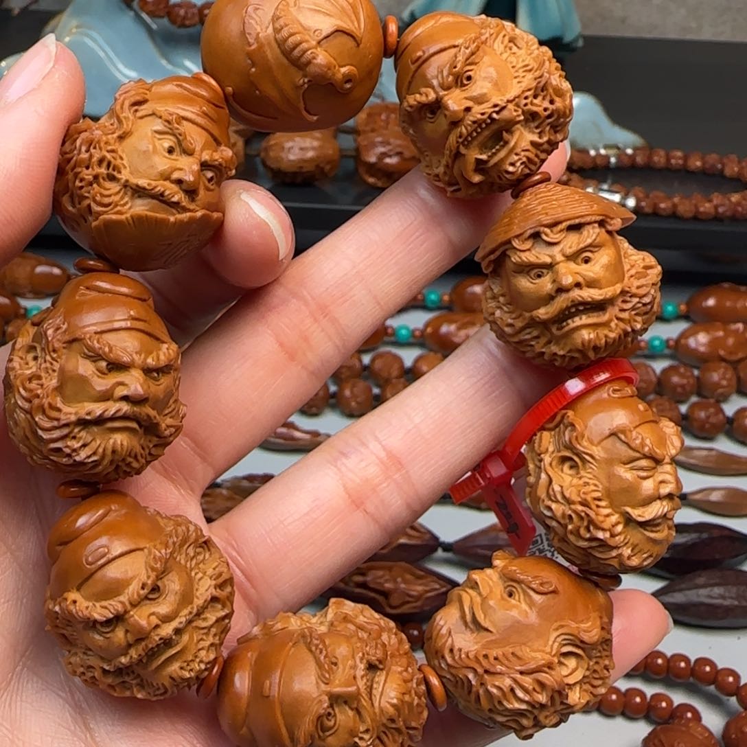 橄榄核手串/手链2.4尺寸钟馗手串