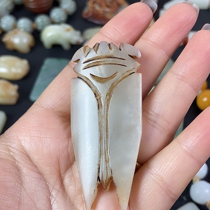 和田玉（糖玉）挂件未镶嵌