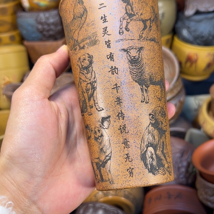 茶杯紫砂宜兴紫砂杯子