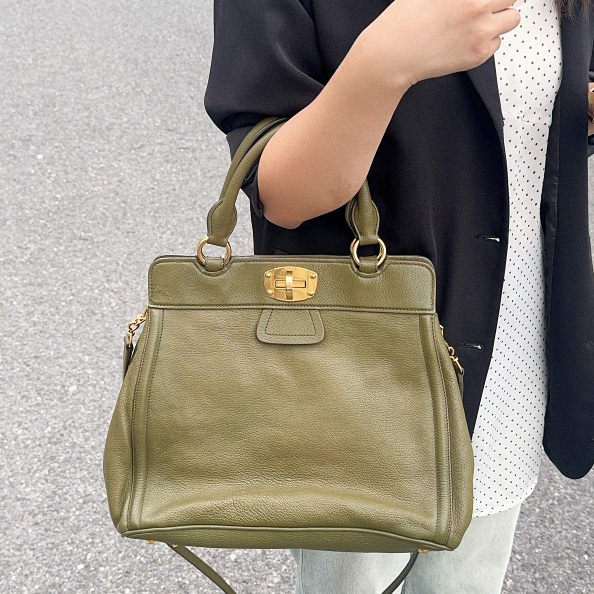 95新 MIU MIU/缪缪 缪缪手提斜挎包