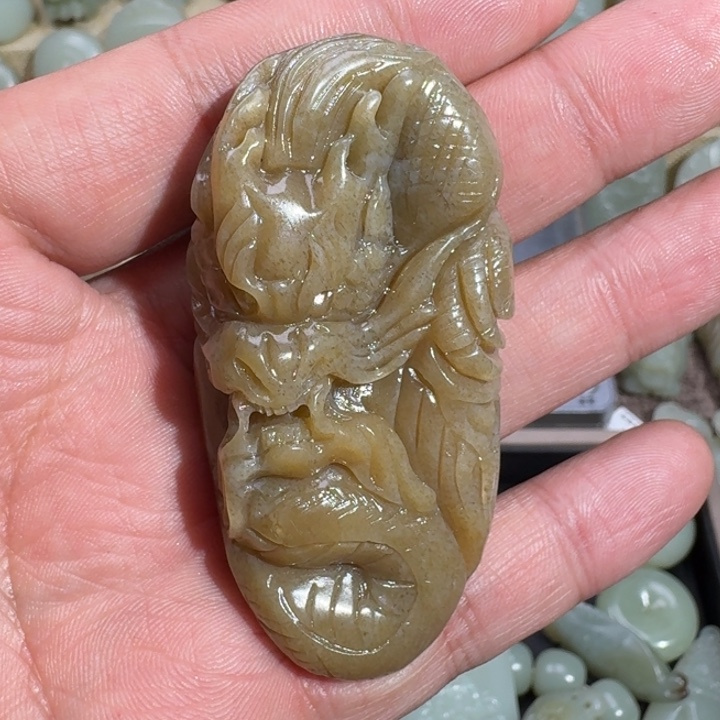 和田玉吊坠(不含链)未镶嵌