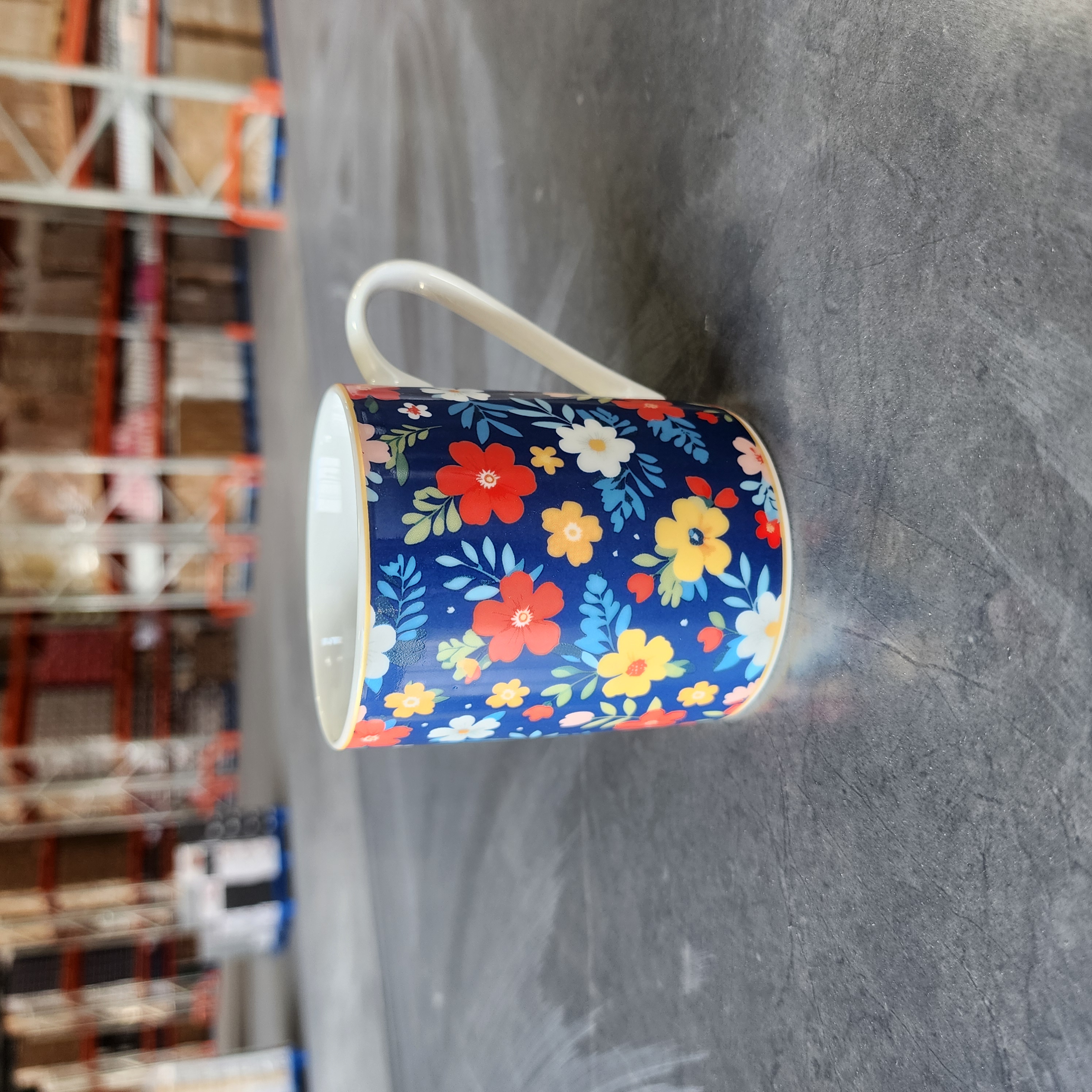 【330ml】摩瑟DP【ASL新骨瓷马克杯-蓝底】HAZC马克杯陶瓷