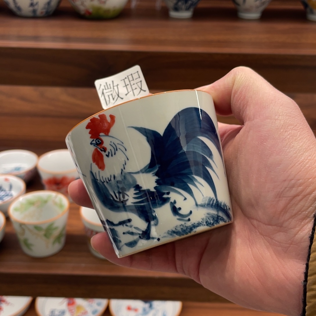 微瑕釉下彩纯手绘