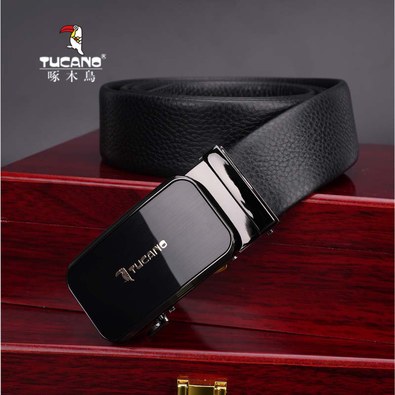 TUCANO/啄木鳥2025新款头层牛皮皮带真皮商务自动扣腰带时尚青年