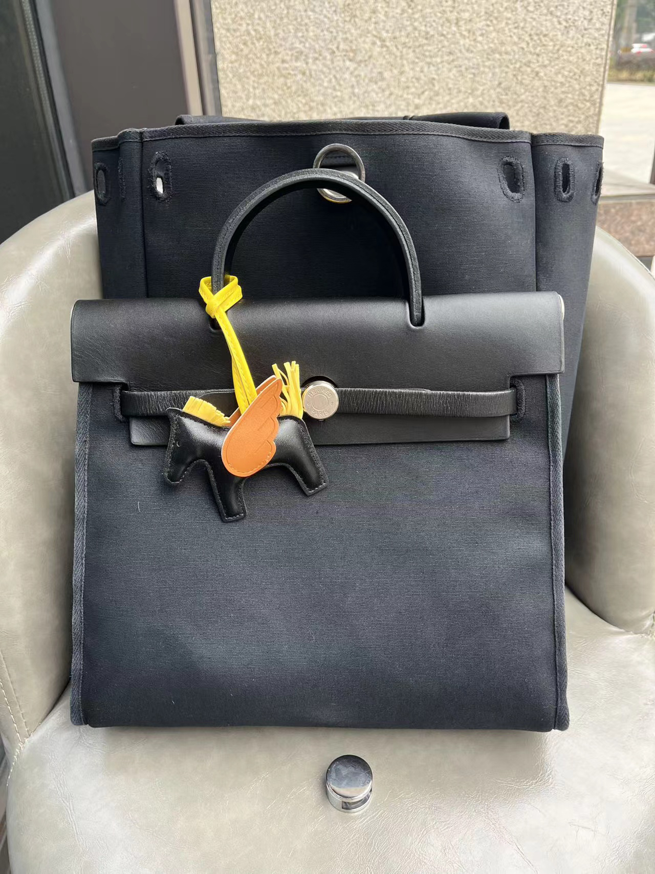95新 Hermes/爱马仕 【文子姐专属】/D2255/爱马仕双肩包
