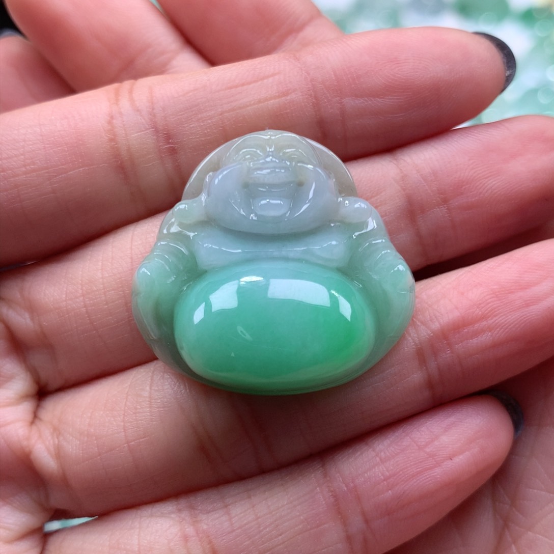 翡翠吊坠(不含链)未镶嵌佛公