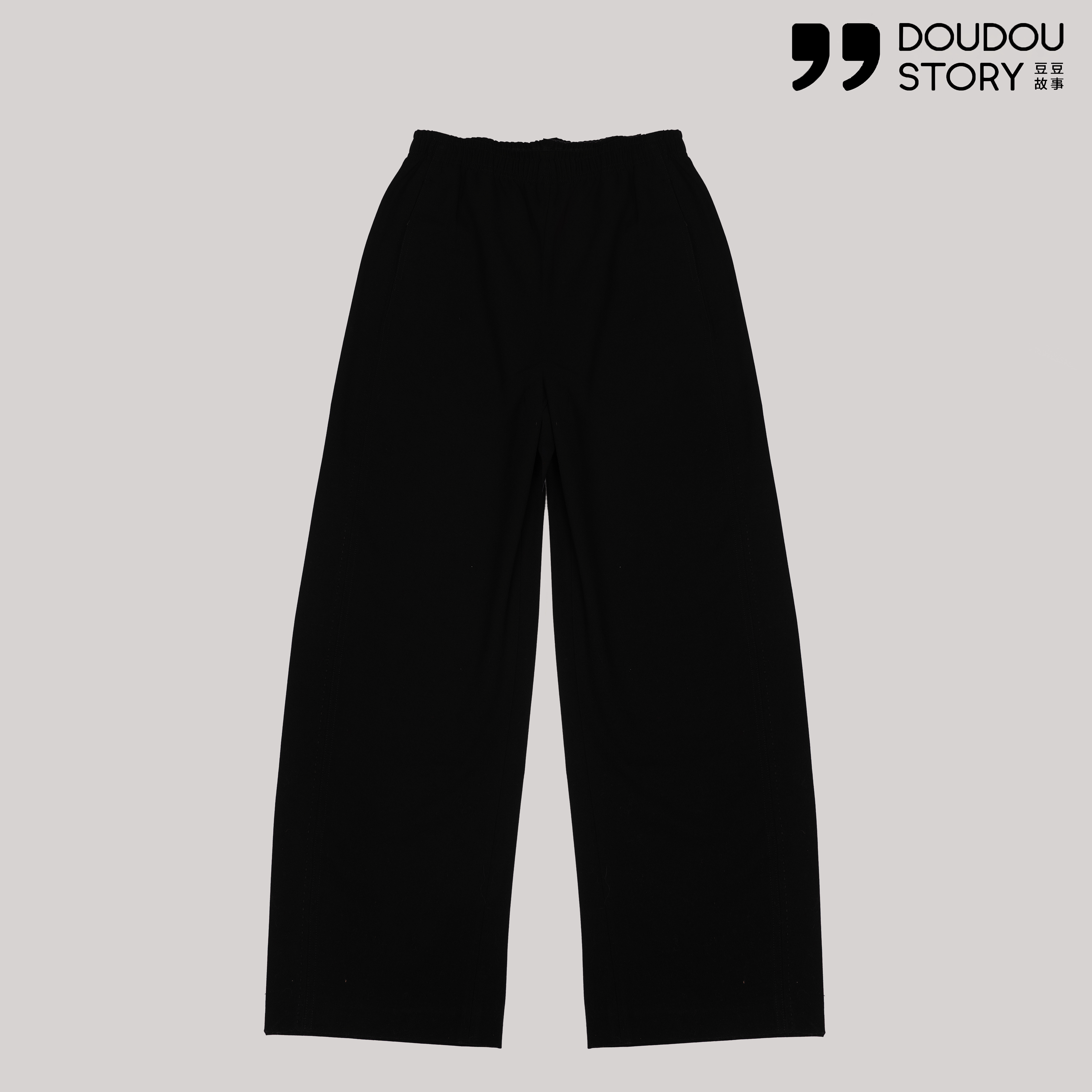 HALUNGLE/海伦格丽24853  时尚春季休闲丝毛镰刀直筒裤