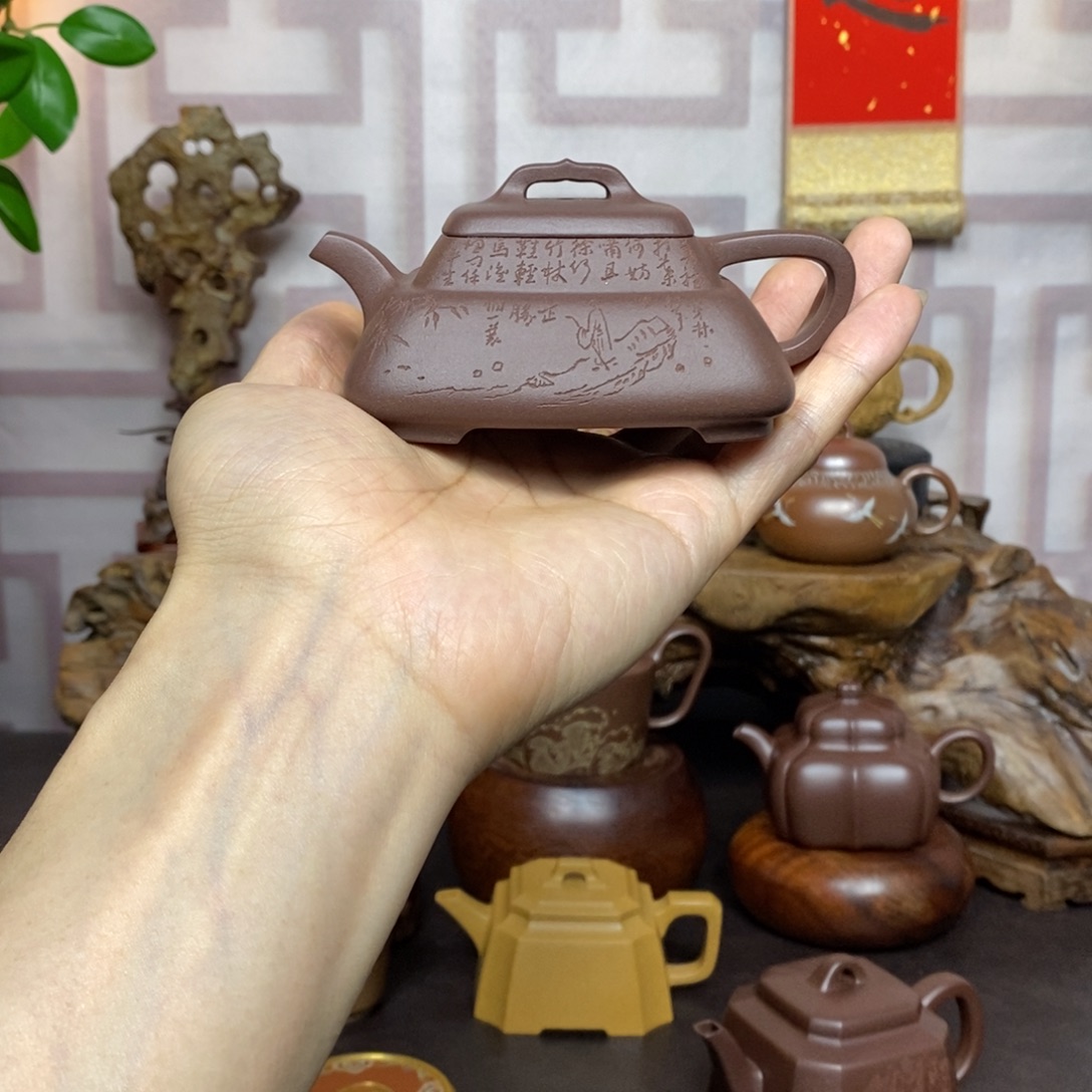 紫砂茶壶紫砂茶具拼紫高升
