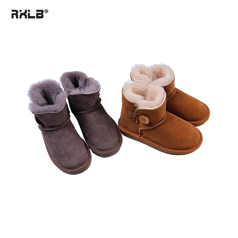 X151儿童雪地靴加厚保暖短靴子潮