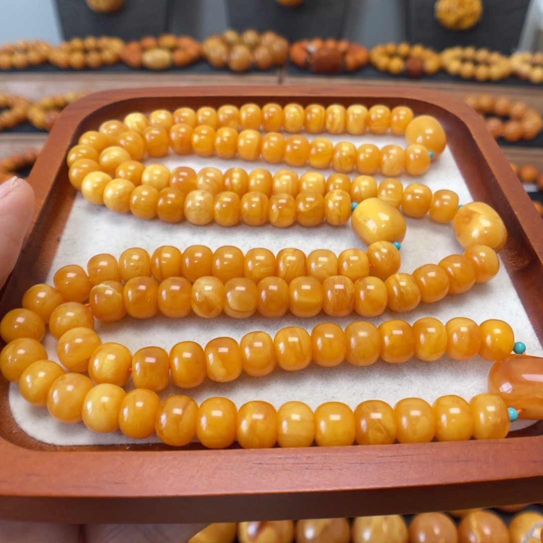 蜜蜡未镶嵌手串蜜蜡