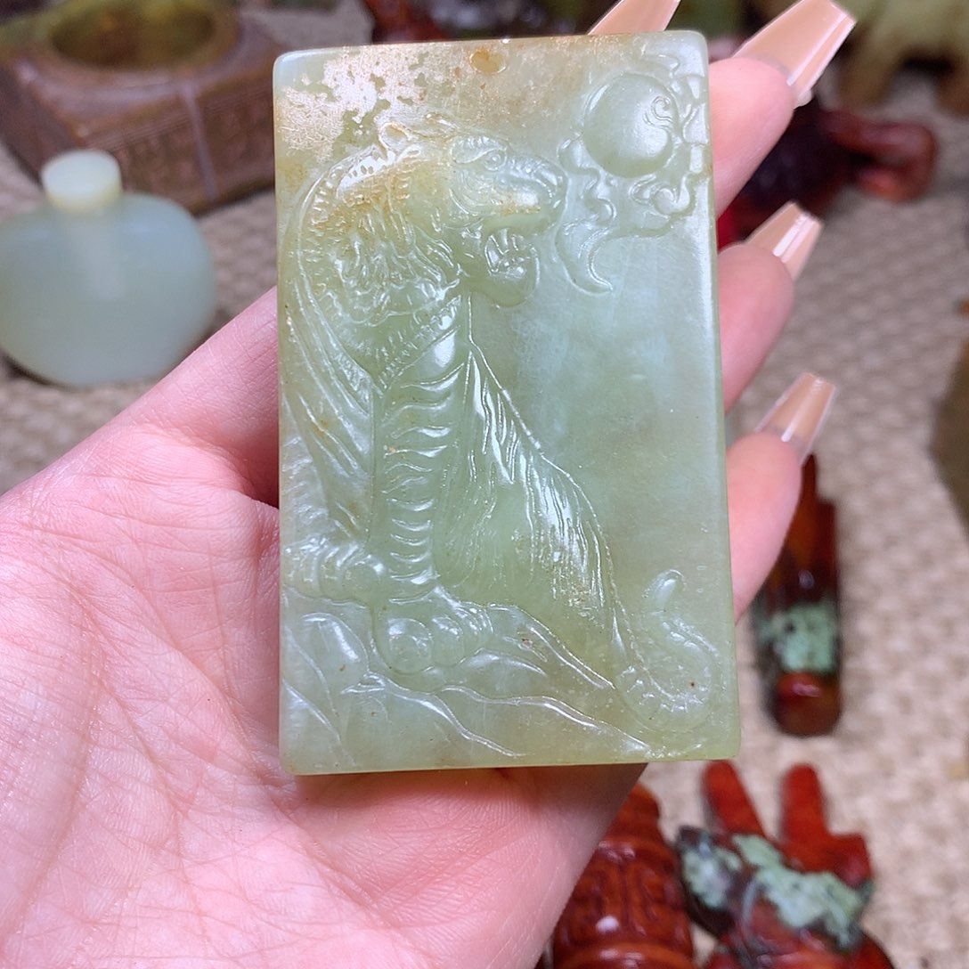 白玉菩提吊坠挂件