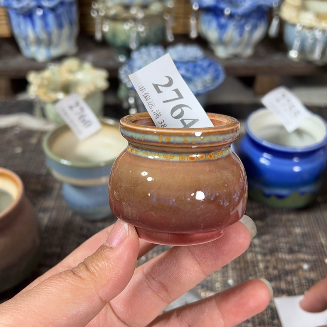 红陶景德镇手工花盆