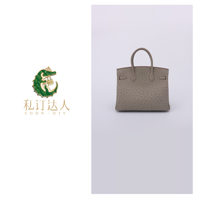 AI.BAGBURRY2025上新轻奢百搭时尚鸵鸟皮经典女士包包