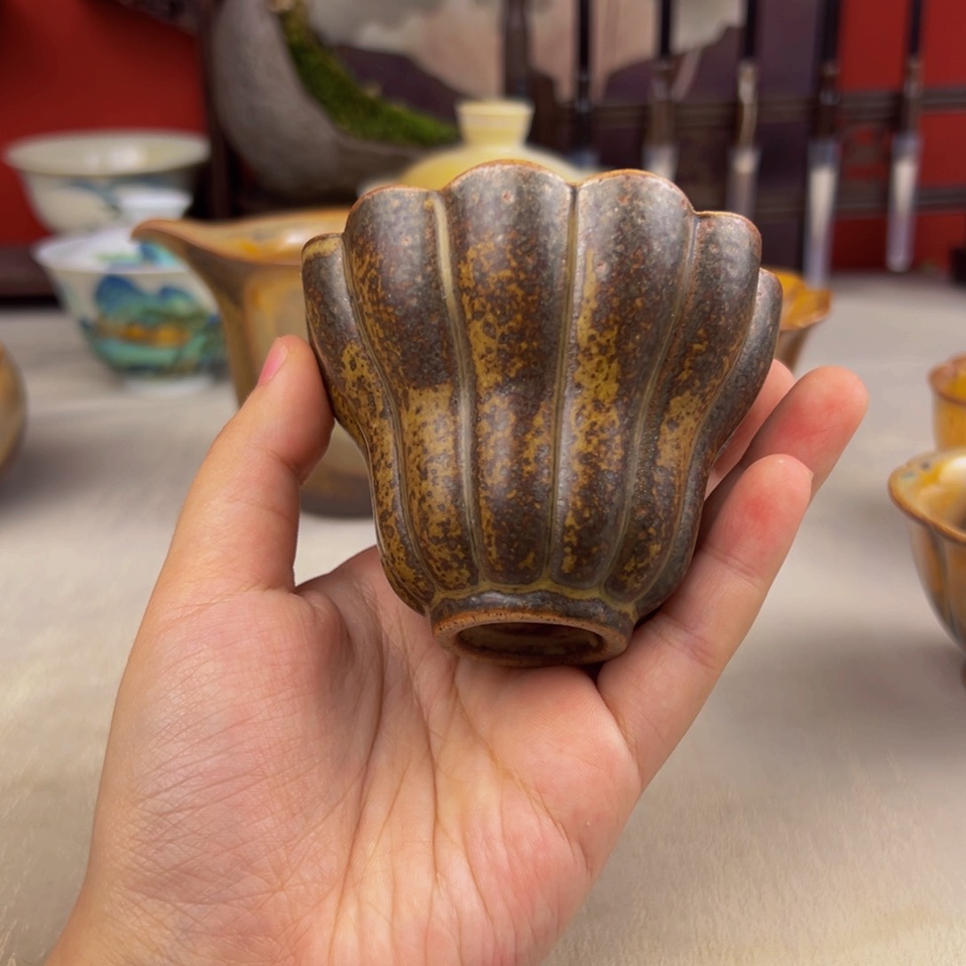 杯子纯手工柴烧主人杯