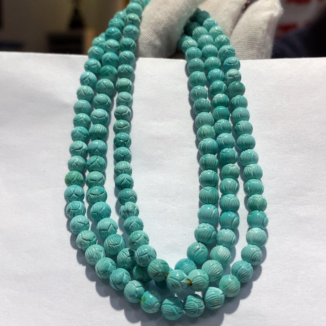 未镶嵌绿松石长链