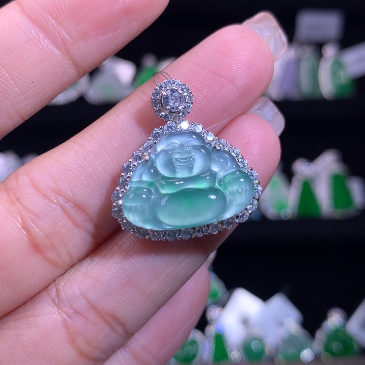 【闪购商品】颈饰银S925镶嵌翡翠