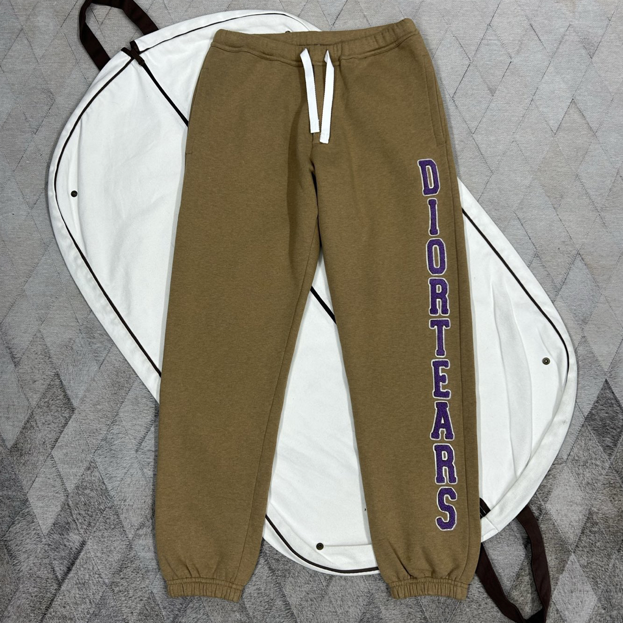 未使用 DIOR/迪奥 134996 秋冬立体刺绣休闲慢跑裤