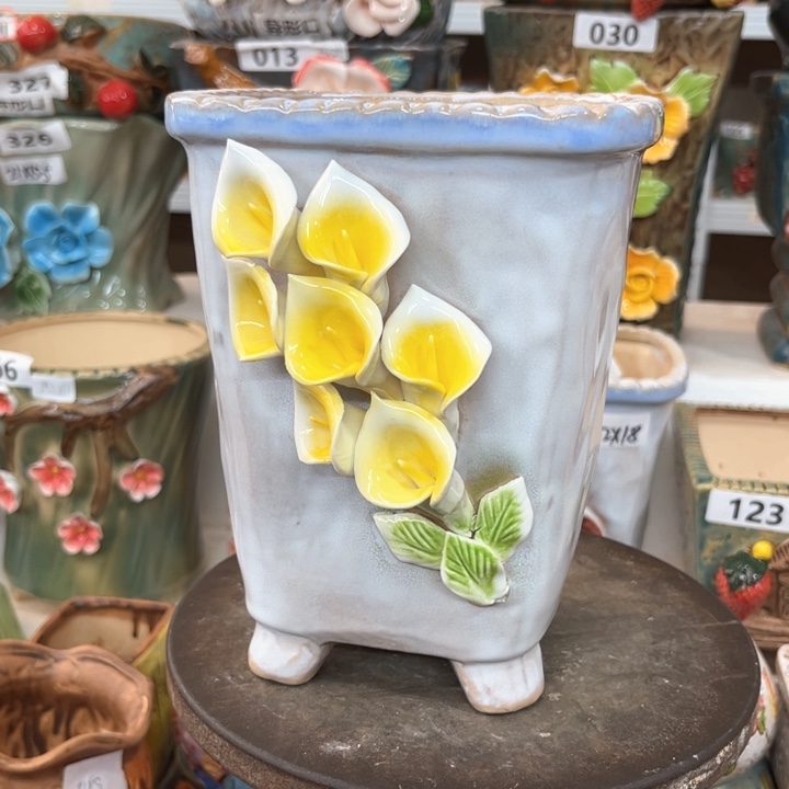 紫砂花盆粗陶材质多肉花盆