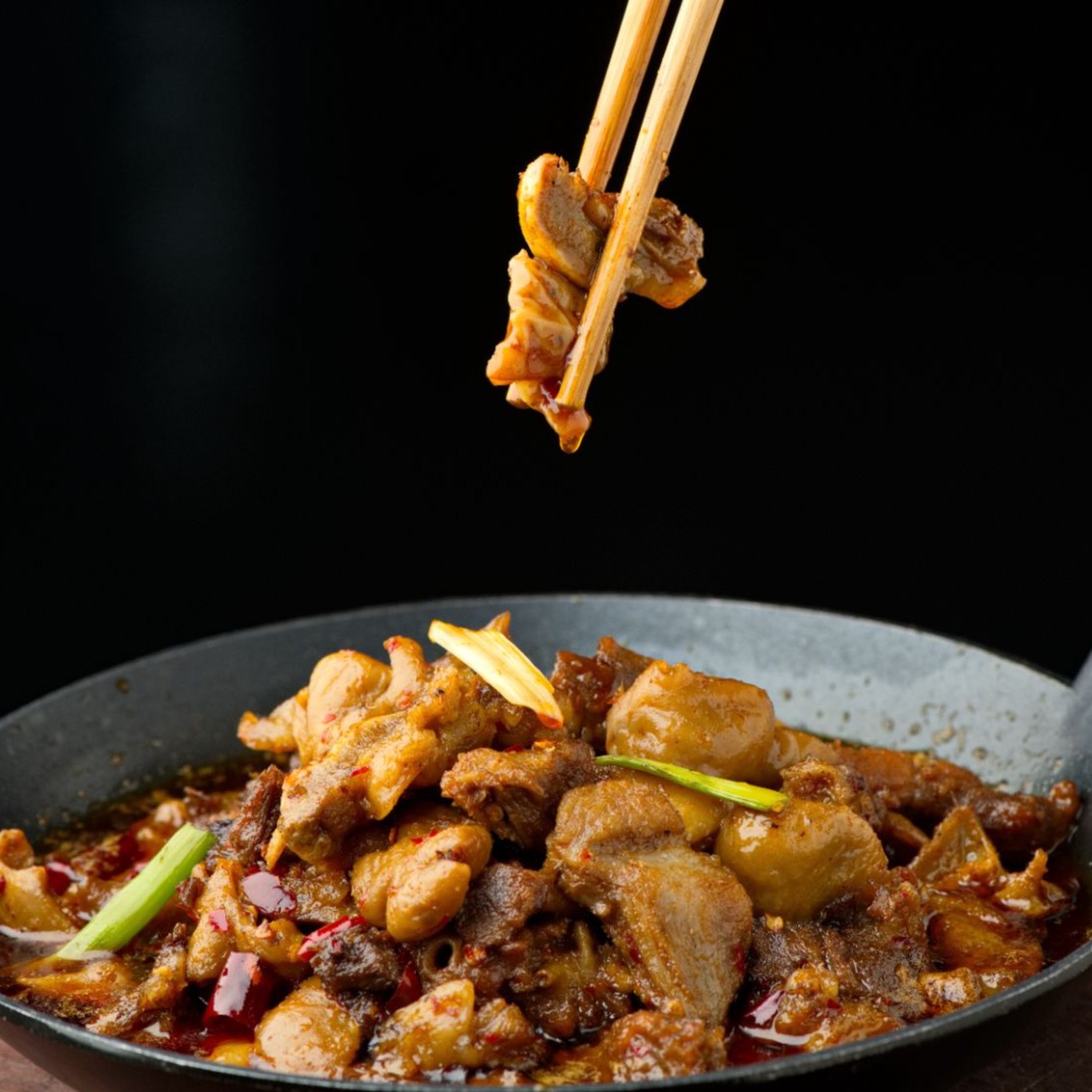 常德钵子菜石门澧县津市熟猪头肉炖肥肠500g