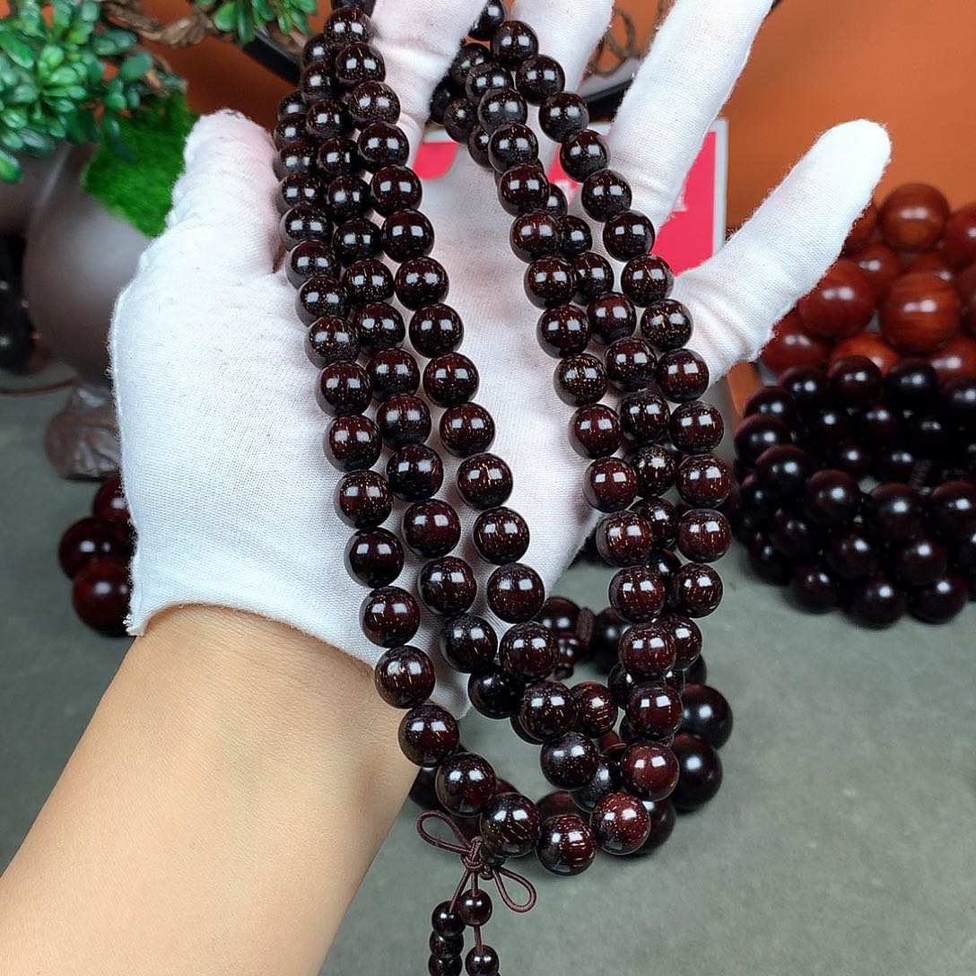 木简**乐小叶紫檀1.0手链108颗