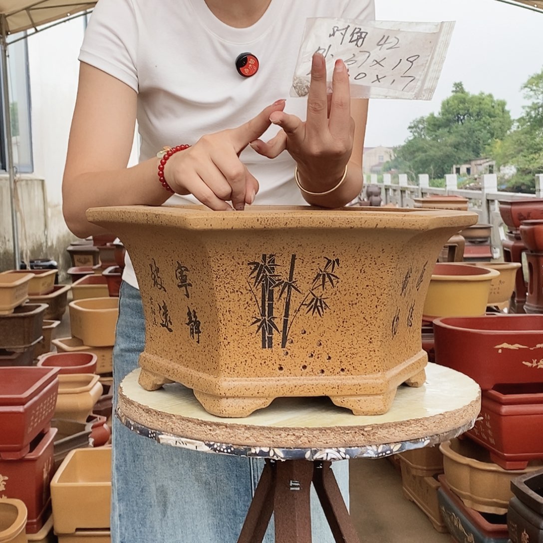 紫砂花盆紫砂花盆