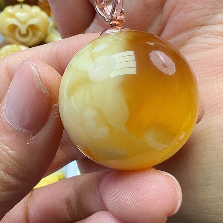 蜜蜡颈饰未镶嵌蜜蜡