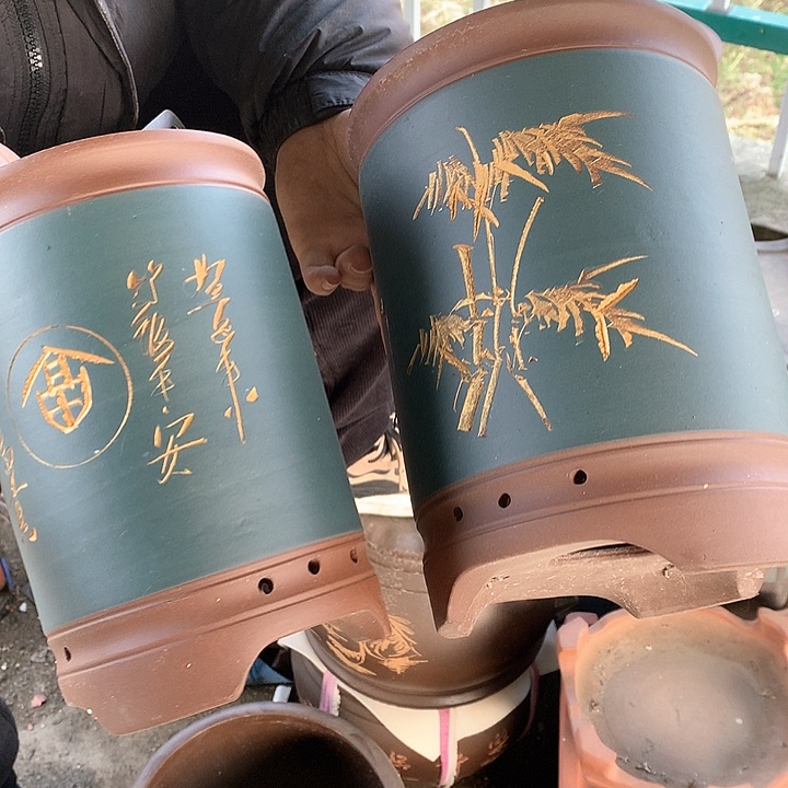 紫砂花盆紫砂茶具