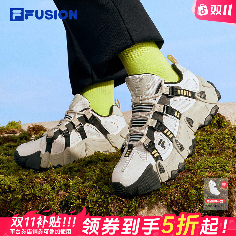Fila/斐乐秋冬【山脉鞋】情侣款户外机能软弹增高老爹鞋T12W431610