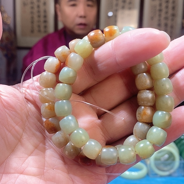 和田玉手串未镶嵌