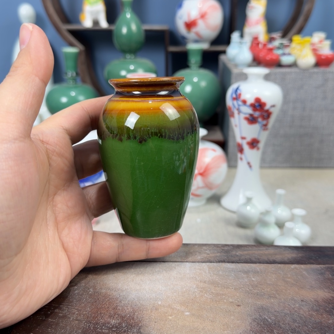陶瓷手工小花器摆件