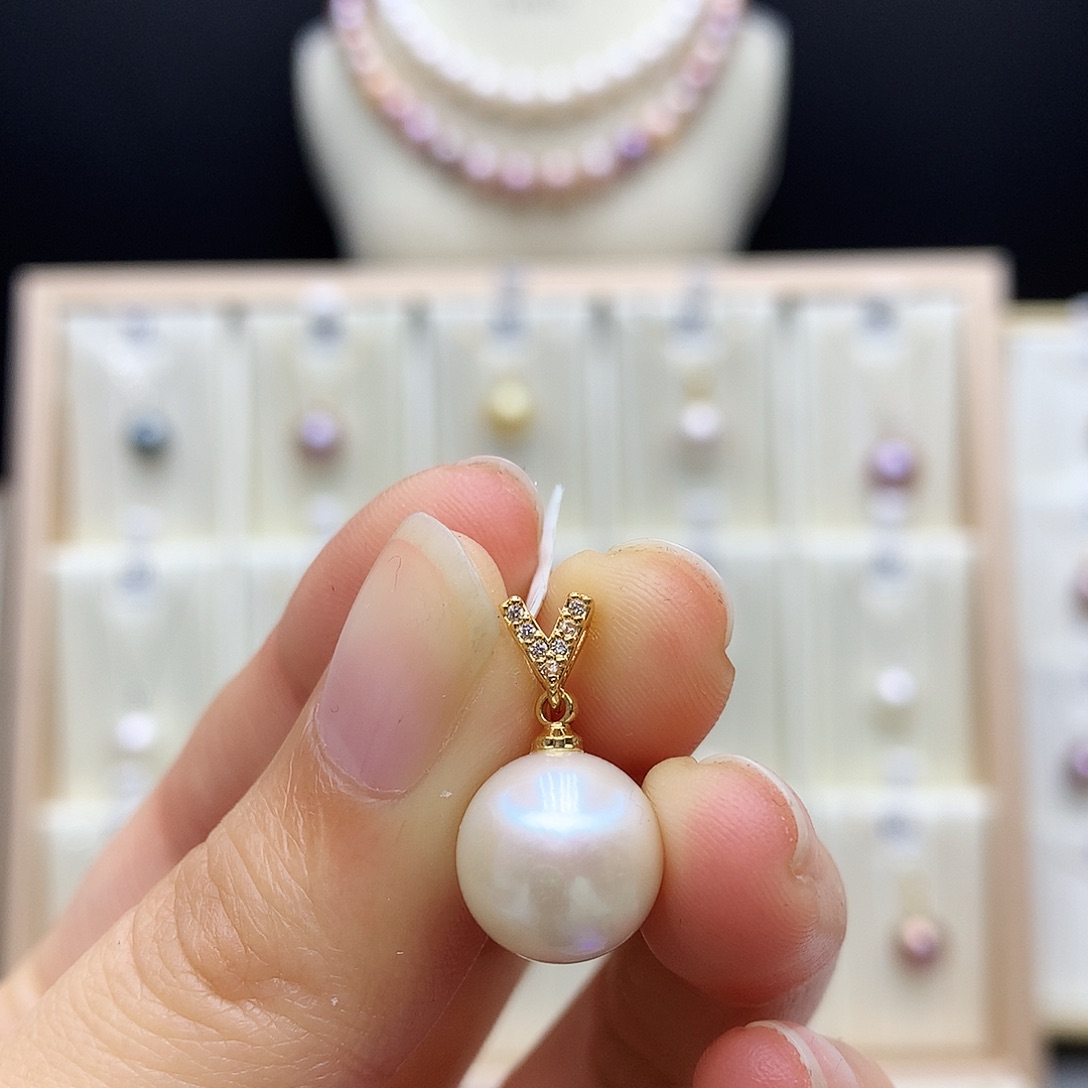 颈饰合金淡水珍珠