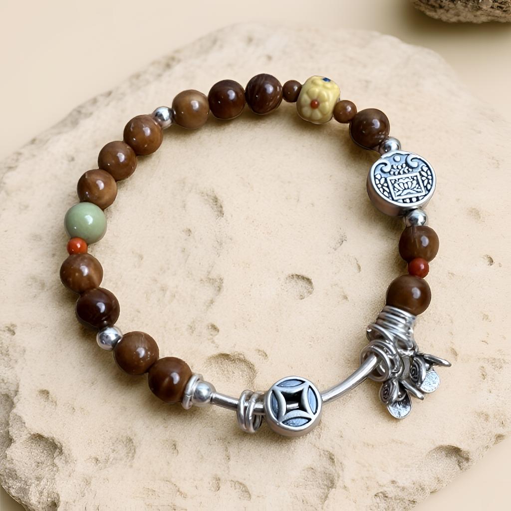 五路财财有钱花银配库克手串原创设计