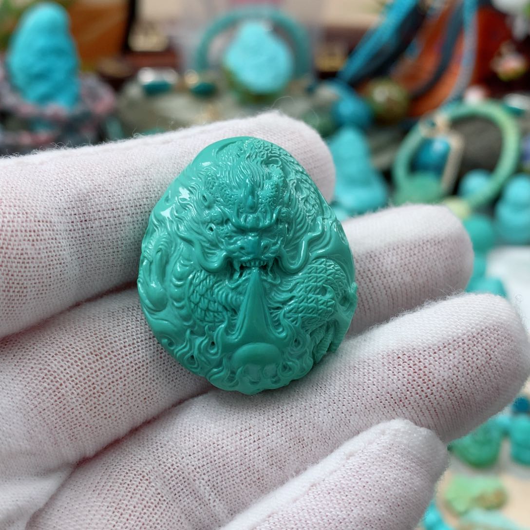 绿松石珠宝奇石未镶嵌