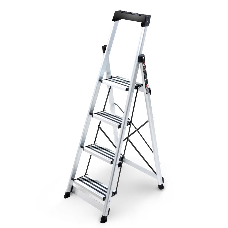 【库存甩货】家用折叠室内人字扶梯能四五步梯不锈钢加厚踏板合梯子