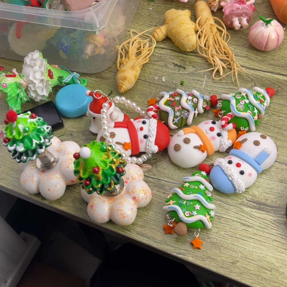 双层款树脂粘土蘑菇