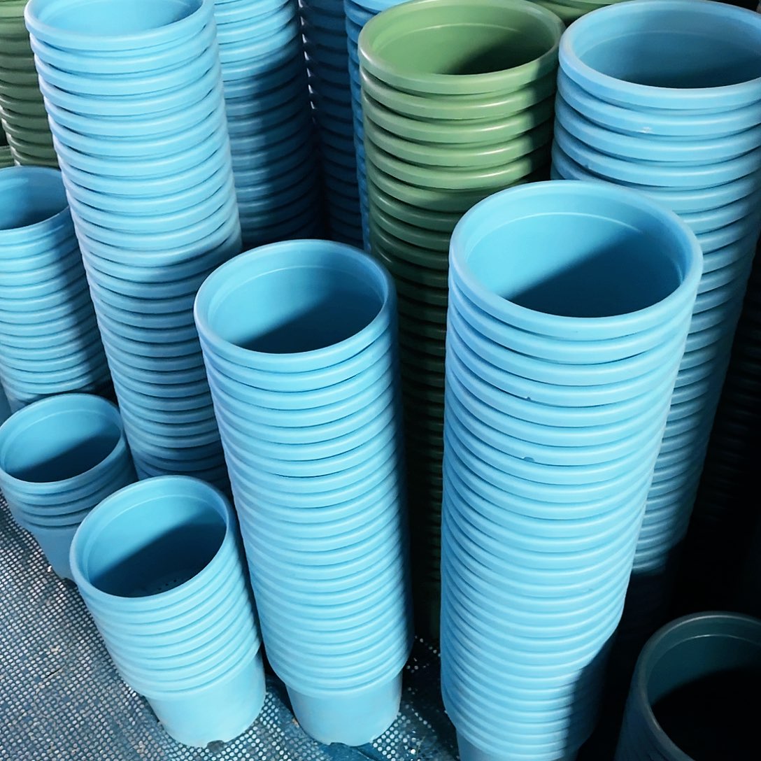 红陶天蓝色3号无拖10个