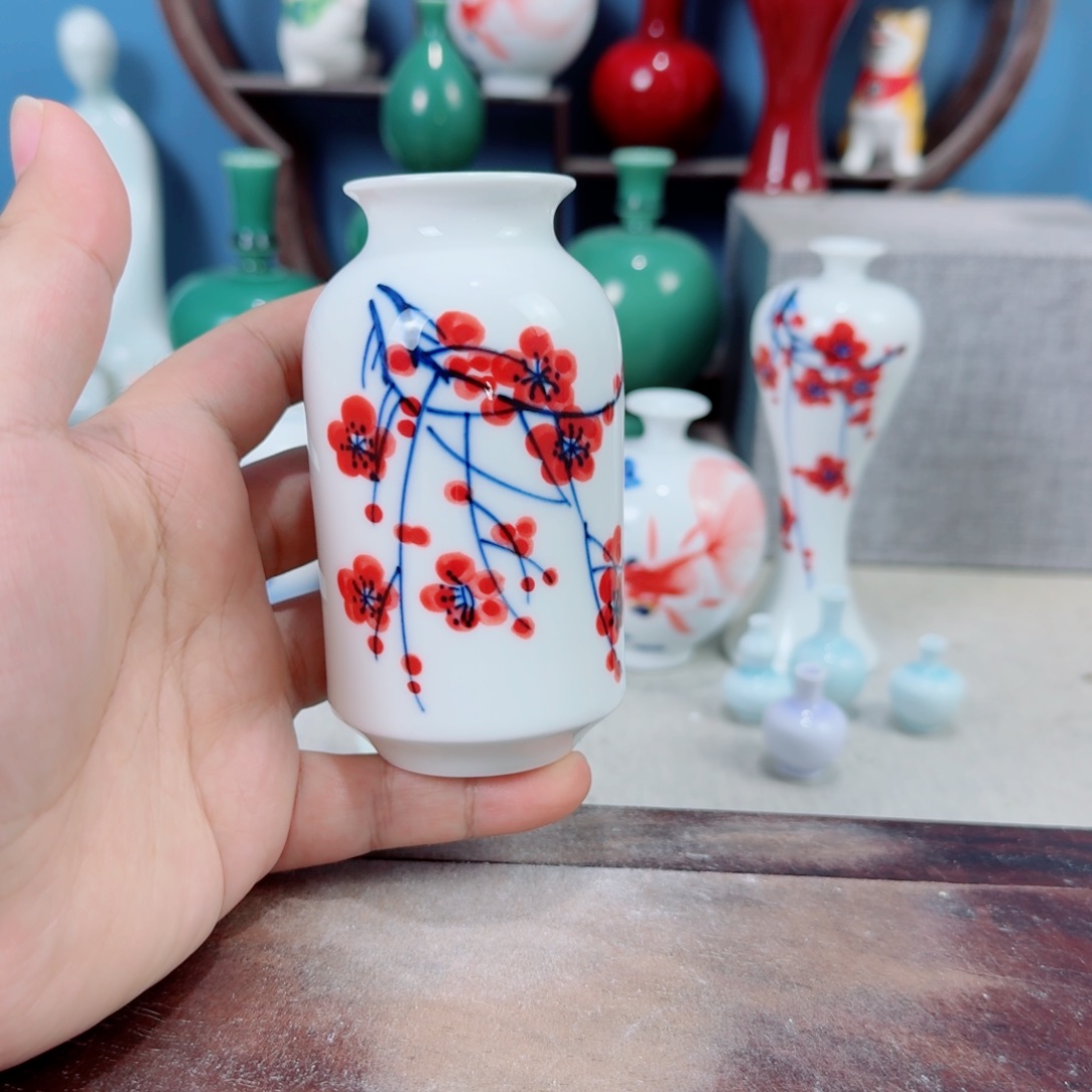 陶瓷手工小花器摆件