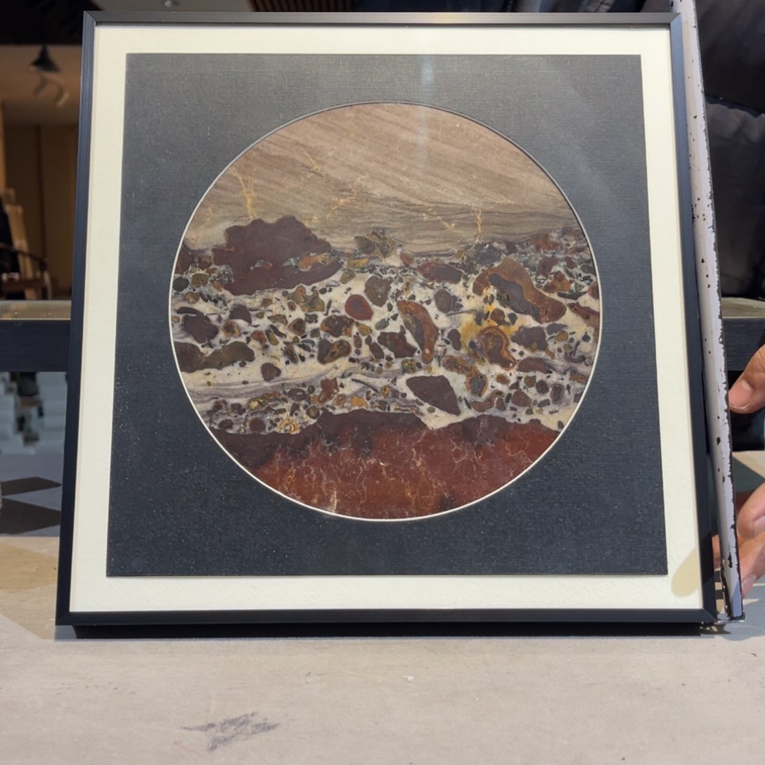 彩石30/30 三峡清江画面石