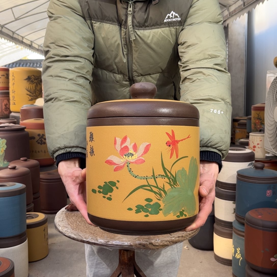 紫砂茶叶罐8 饼茶叶罐