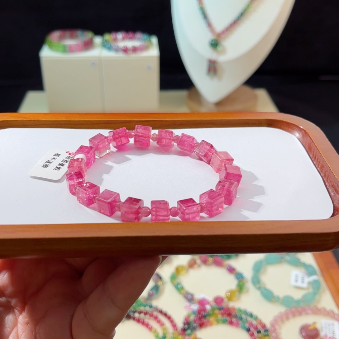 碧玺手串未镶嵌手串