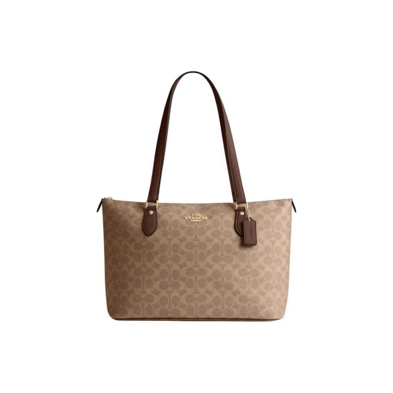 99新 COACH/蔻驰 Gallery 36 老花托特包手提包CW381-IMXHE