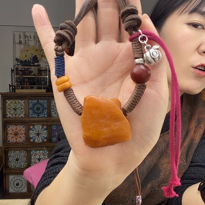 蜜蜡项链未镶嵌项链