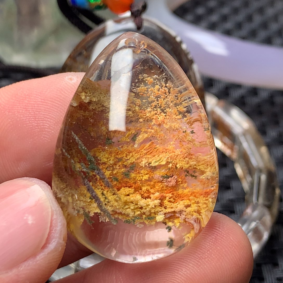 水晶颈饰未镶嵌微***K