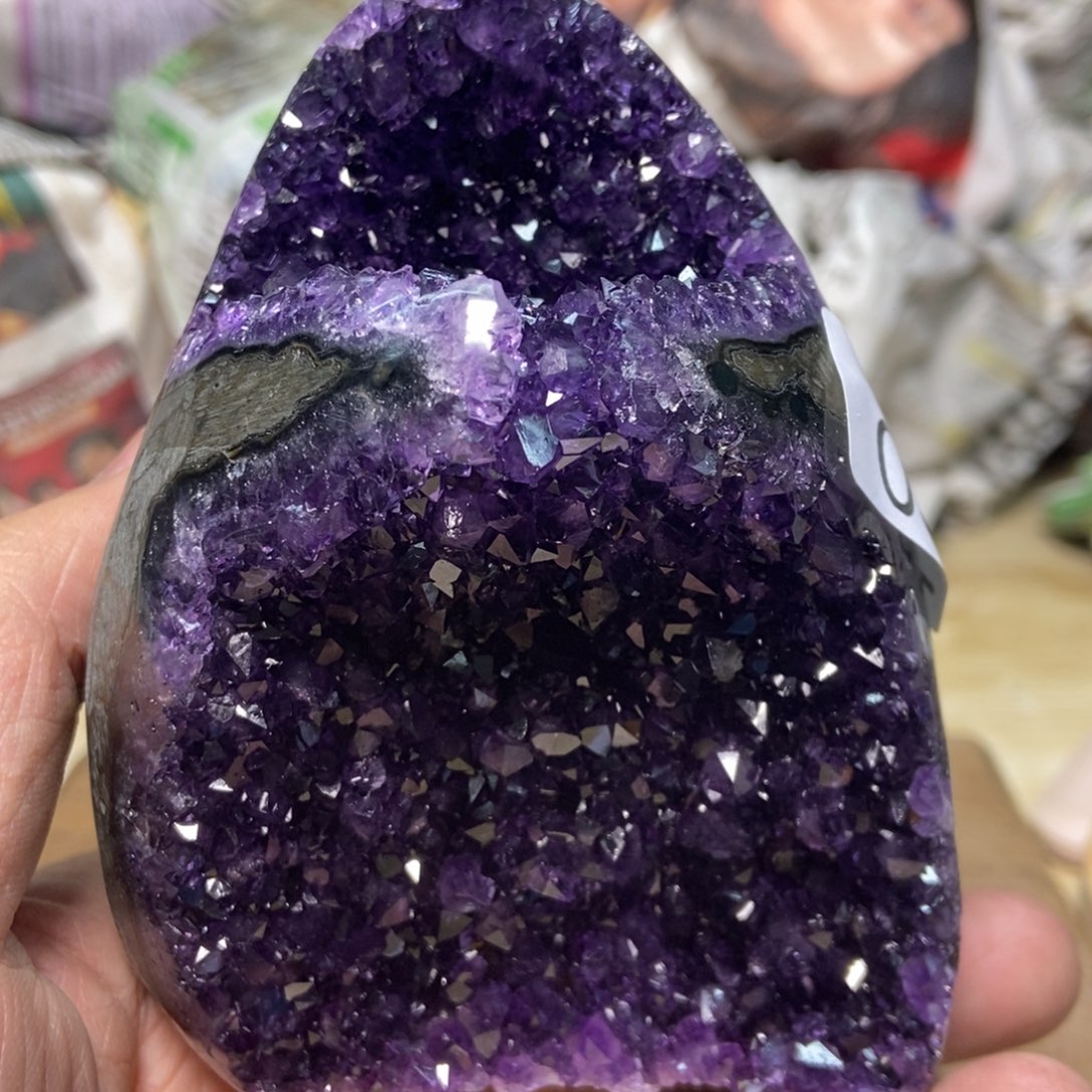 紫晶天然水晶摆件未镶嵌